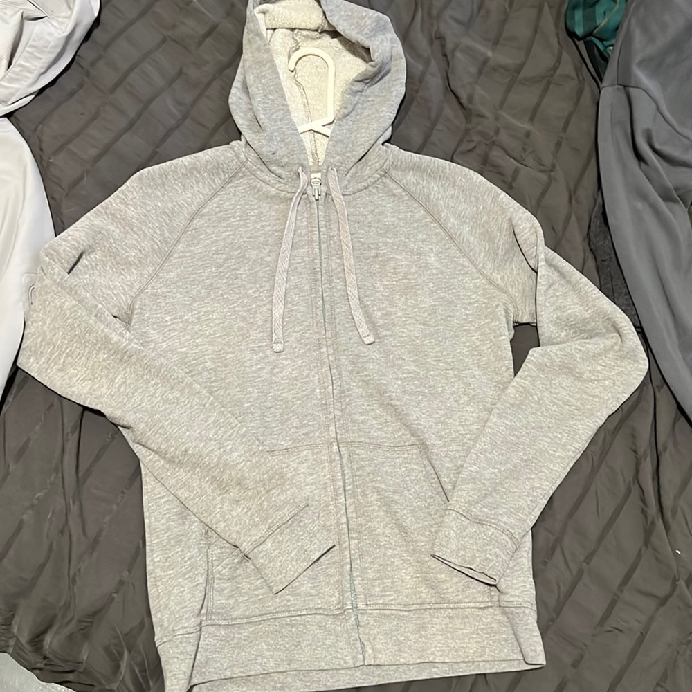 Light Grey Zip Up Hoodie